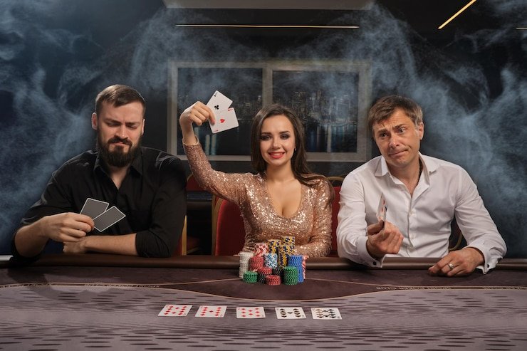 Captain's Bounty live dealer card game on mobile screen